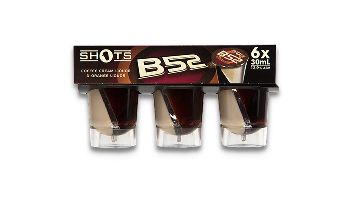 Shots B52 Coffee Cream & Orange Liqueur 6x30ml | 26.0% ABV