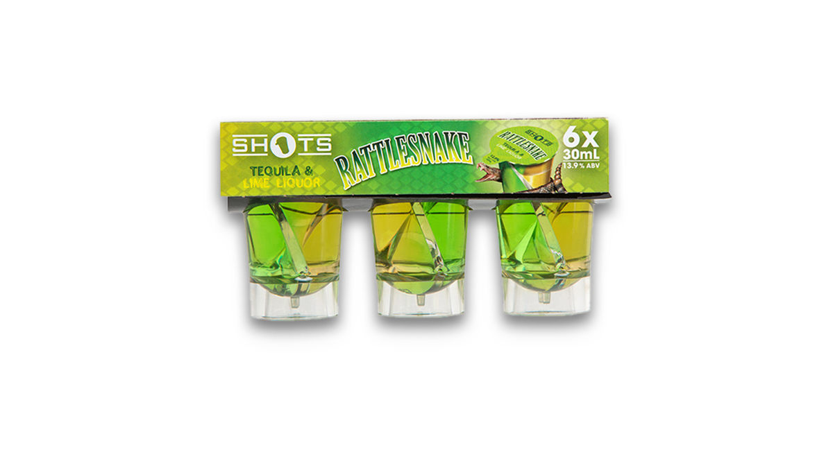 Shots Rattlesnake Tequila & Lime 6x30ml | 13.9% ABV