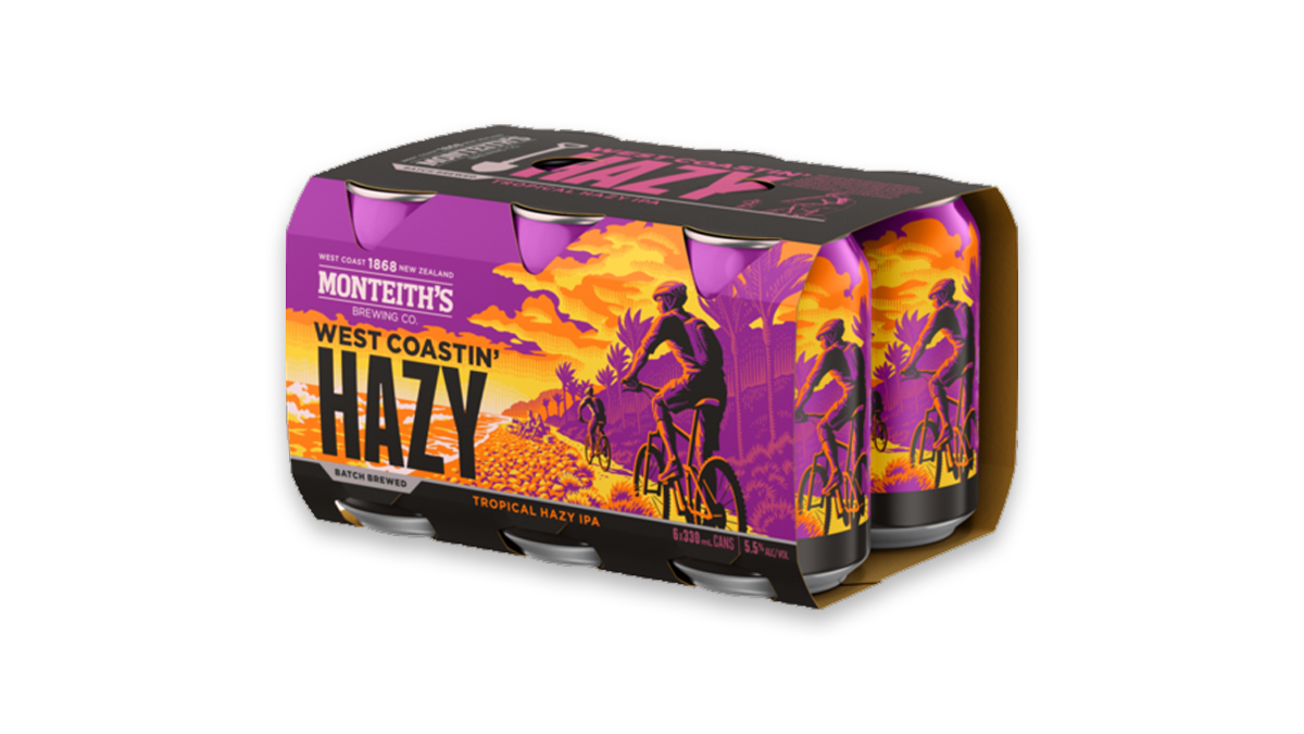 Monteiths West Coastin' Hazy Cans 6x330ml | 5.5% ABV