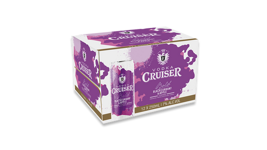 Vodka Cruiser Blackcurrant & Apple Cans 12x250ml | 7.0% ABV