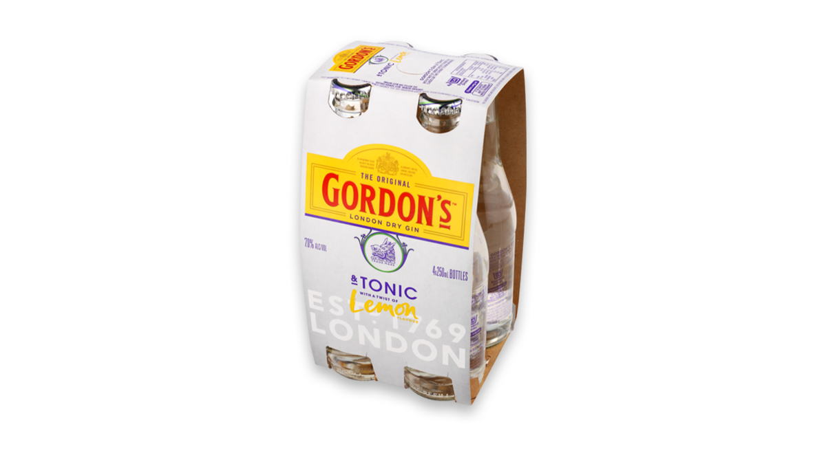 Gordon's Gin & Tonic 4x250ml | 5.0% ABV