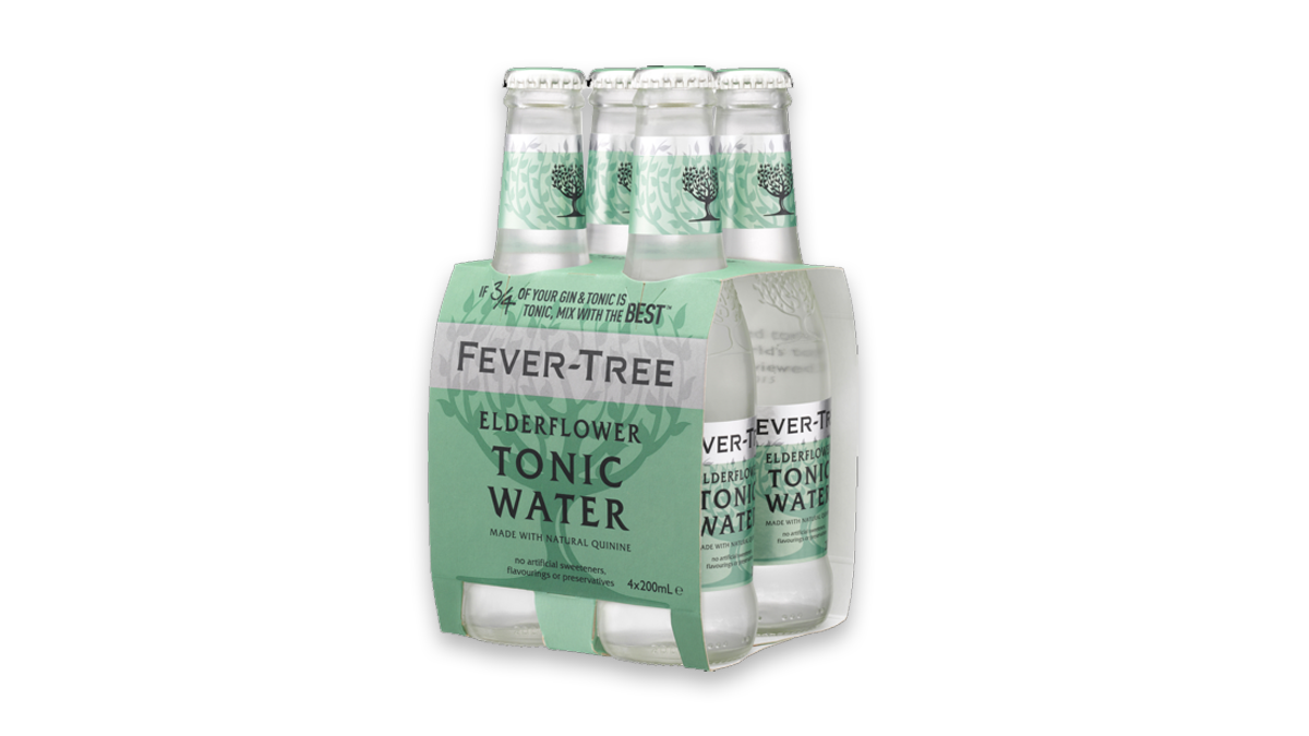 Fever-Tree Elderflower Tonic Water 4x200ml