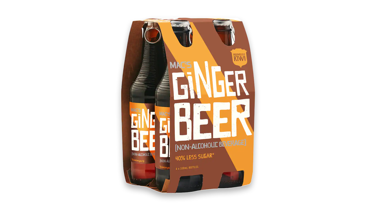 Mac's Ginger Beer Bottles 4 x 330ml