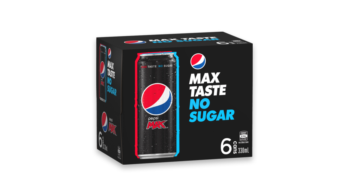 Pepsi Max Sleek Cans 6x330ml