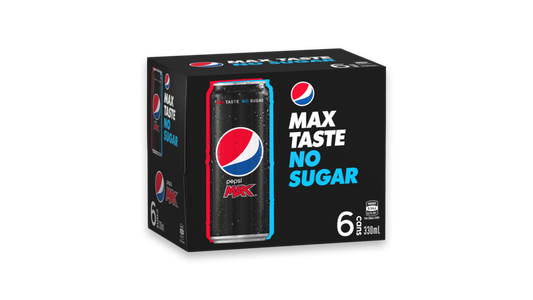 Pepsi Max Sleek Cans 6x330ml