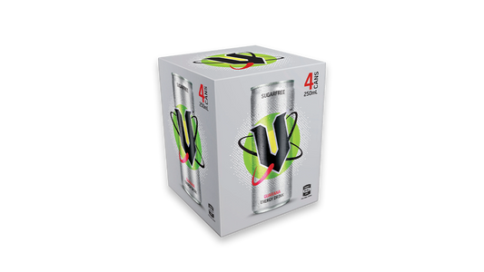 V Sugarfree Energy Drink Cans 4x250ml