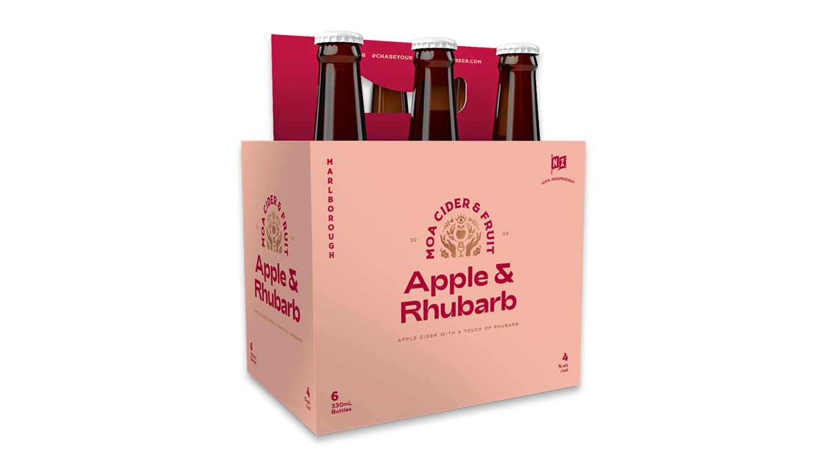 Moa Rhubarb and Apple Cider 6x330ml | 4.0% ABV