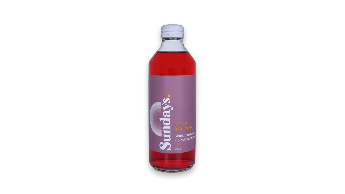 Sundays Black Doris Plum & Blackcurrant Soda 300ml