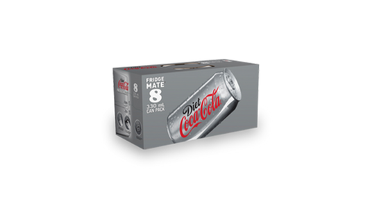 Coca Cola Diet (Diet Coke) Soft Drink 8x330ml