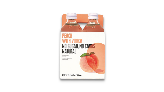 Clean Co Peach with Vodka 4x300ml | 5.0% ABV