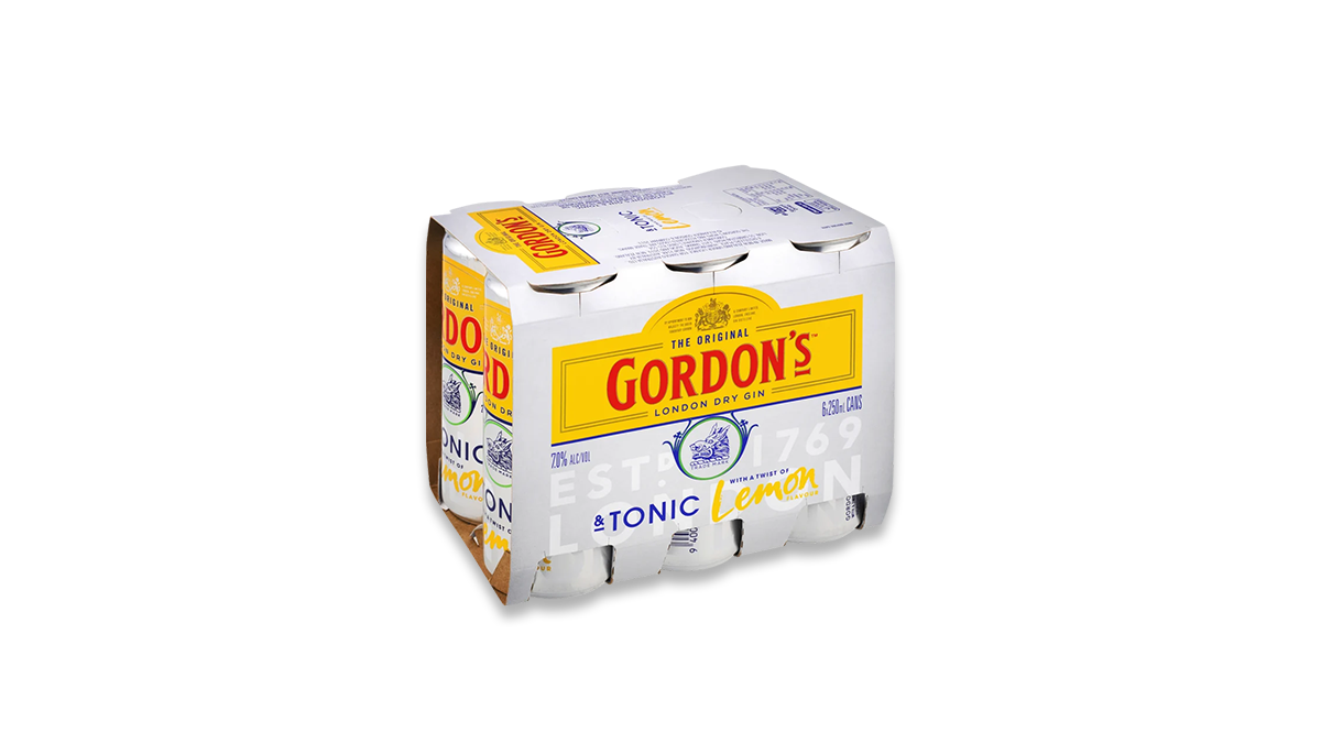 Gordon's and Tonic 6x250ml  | 7.0% ABV