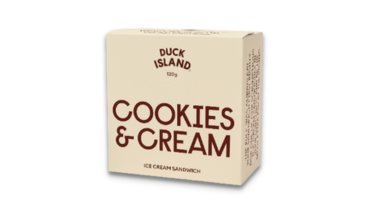 Duck Island Cookies & Cream Ice Cream Sandwich Single