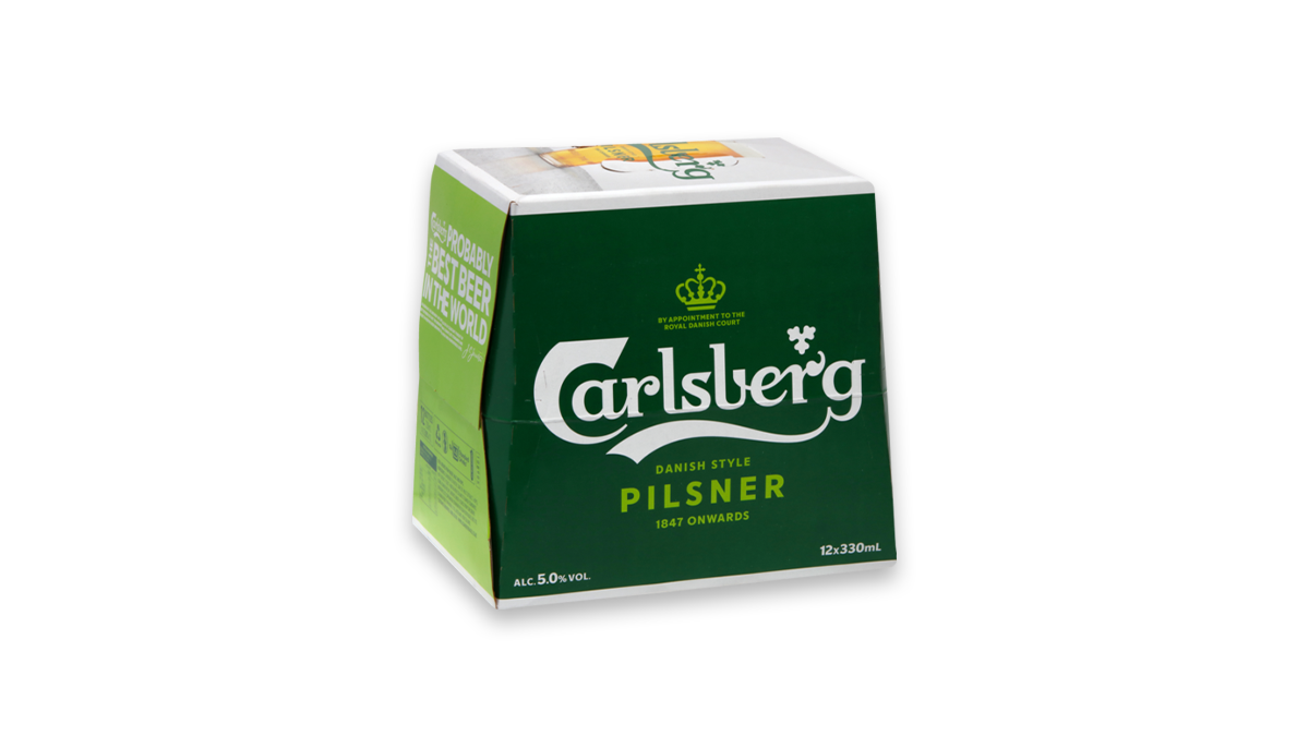 Carlsberg Pilsner Bottles 12x330ml | 3.8% ABV