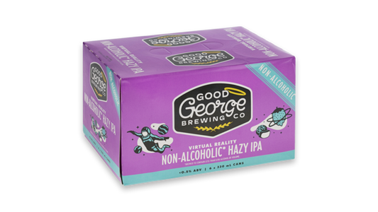 Good George Virtual Reality Non-Alc Hazy IPA Cans 6x330ml | Alcohol Free