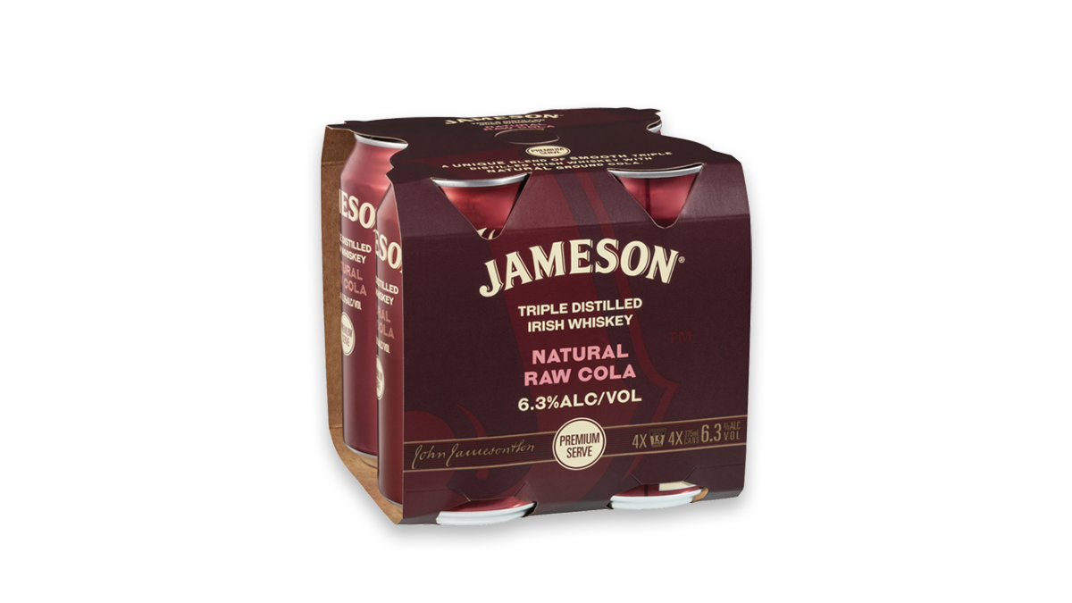 Jameson Raw Cola 4x375ml | 6.3% ABV