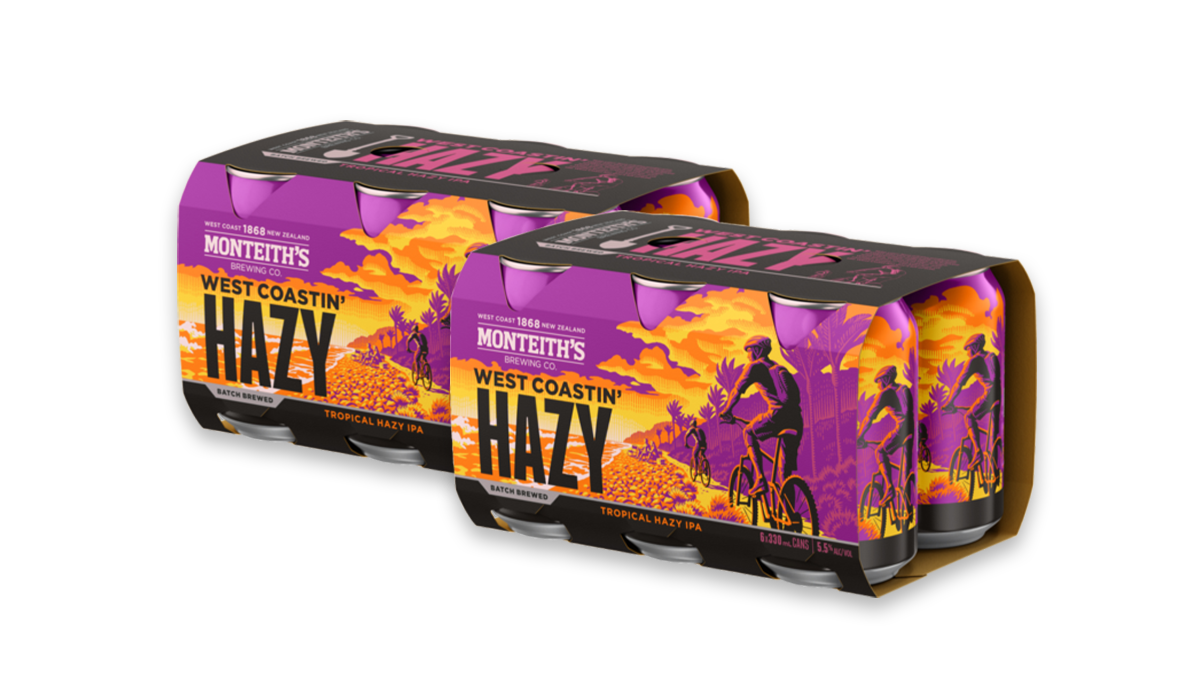 2x Monteiths West Coastin' Hazy Cans 6x330ml | 5.5% ABV