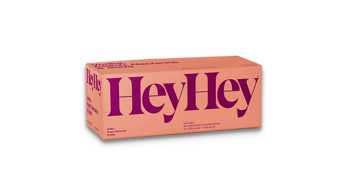 Heyhey Vodka Peach & Nectarine 10x330ml | 4.5% ABV