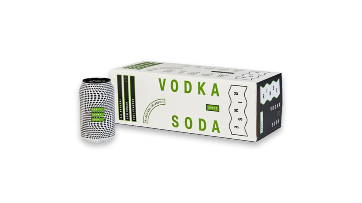 Rinse Vodka Soda Apple 10x330ml | 6.0% ABV