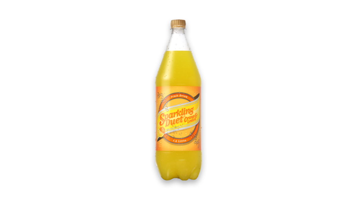 Schweppes Sparkling Duet Orange & Lemon Soft Drink 1.5L