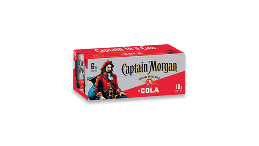 Captain Morgan Original Spiced Gold and Cola 10x375ml | 6.0% ABV