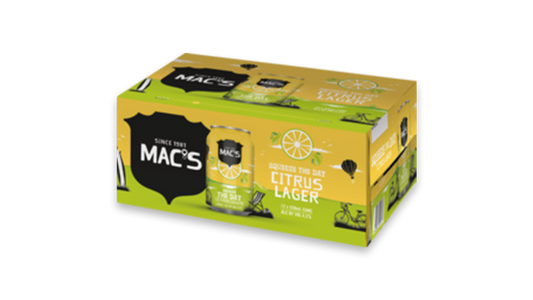 Mac's Citrus Lager Cans 12x330ml | 4.2% ABV