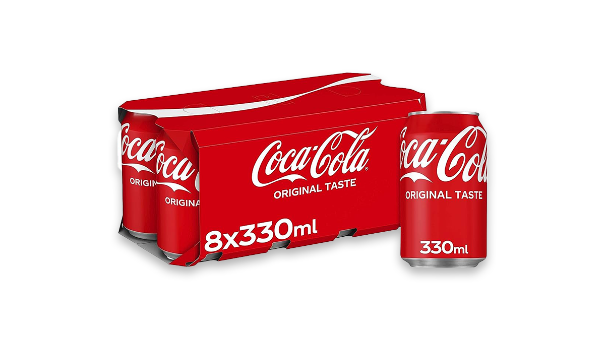 Coca Cola (Coke) Soft Drink 8x330ml