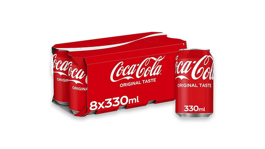 Coca Cola (Coke) Soft Drink 8x330ml